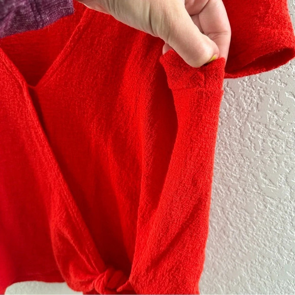 Madewell texture and thread wrap top - Picture 8 of 9